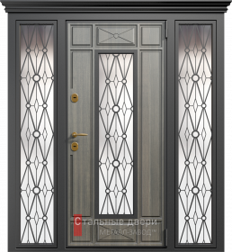 Входные двери МДФ в Протвино «Двери МДФ со стеклом»
